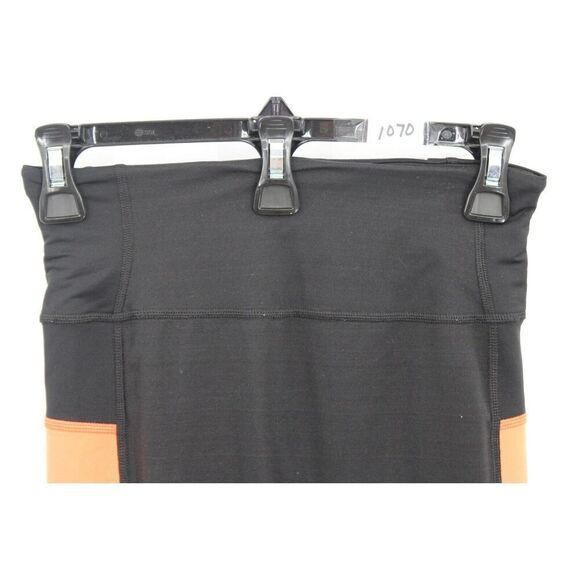 Spanx Color block Compression Capri Pants Sz Small Black Orange Pink - Picture 2 of 7